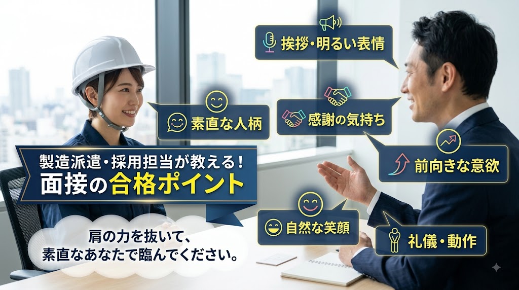 面接のポイント教えちゃいます！
